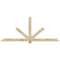 Ekena Millwork Kennewick Rough Sawn Timber Gable Bracket, Douglas Fir, 84"W x 35"H x 2"D x 4"F, 10/12 Pitch GBW084X35X0204KEN00RDF - alternate 1